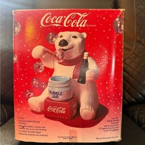 Coca-Cola Red Polar Bear Bubble Blower